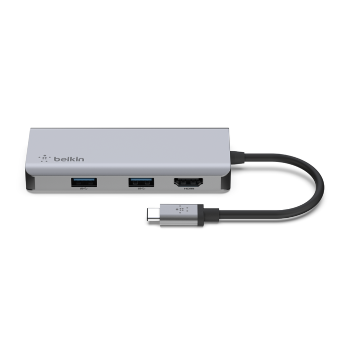 USB-C 5-in-1マルチポートアダプターハブ, スペースグレイ, hi-res